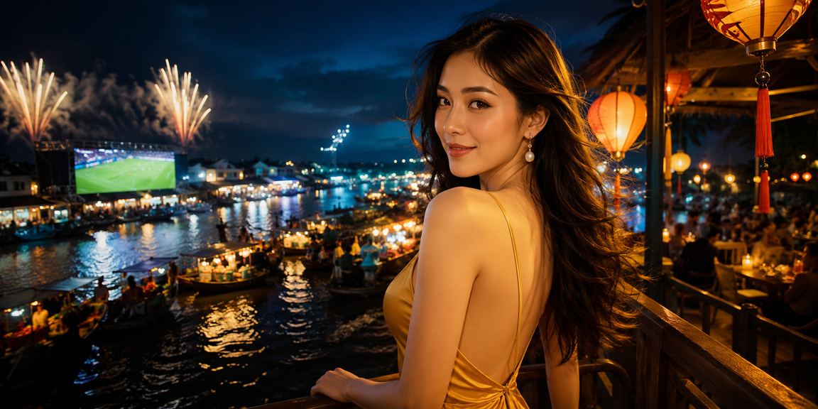 Người chơi tại Hội An thưởng thức không khí lễ hội đèn lồng và theo dõi cá cược